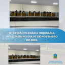 15° Sessão Plenária Ordinária 15° Sessão Plenária Ordinária