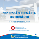 18º Sessão Plenária Ordinária 18º Sessão Plenária Ordinária
