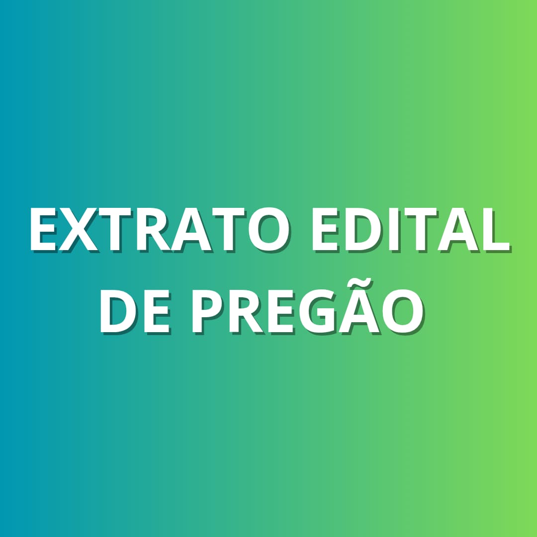 Edital do Pregão Eletrônico 