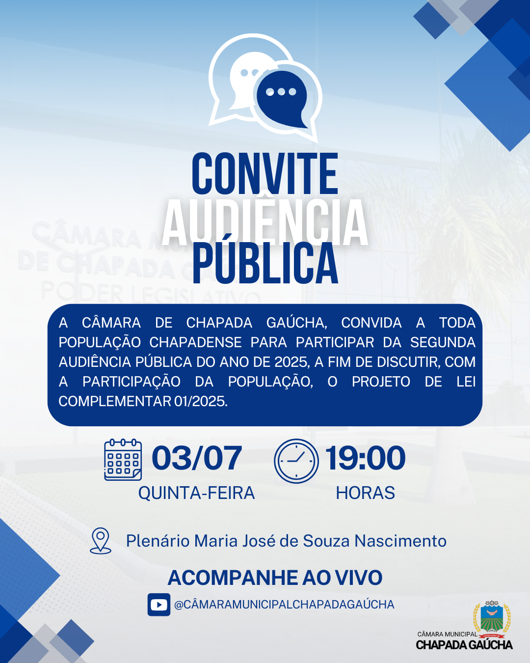 Convite: 2ª Audiência Pública