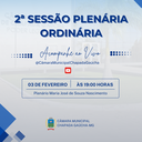 Convite: 2ª Sessão Plenária Ordinária 