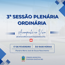 Convite: 3ª Sessão Plenária Ordinária