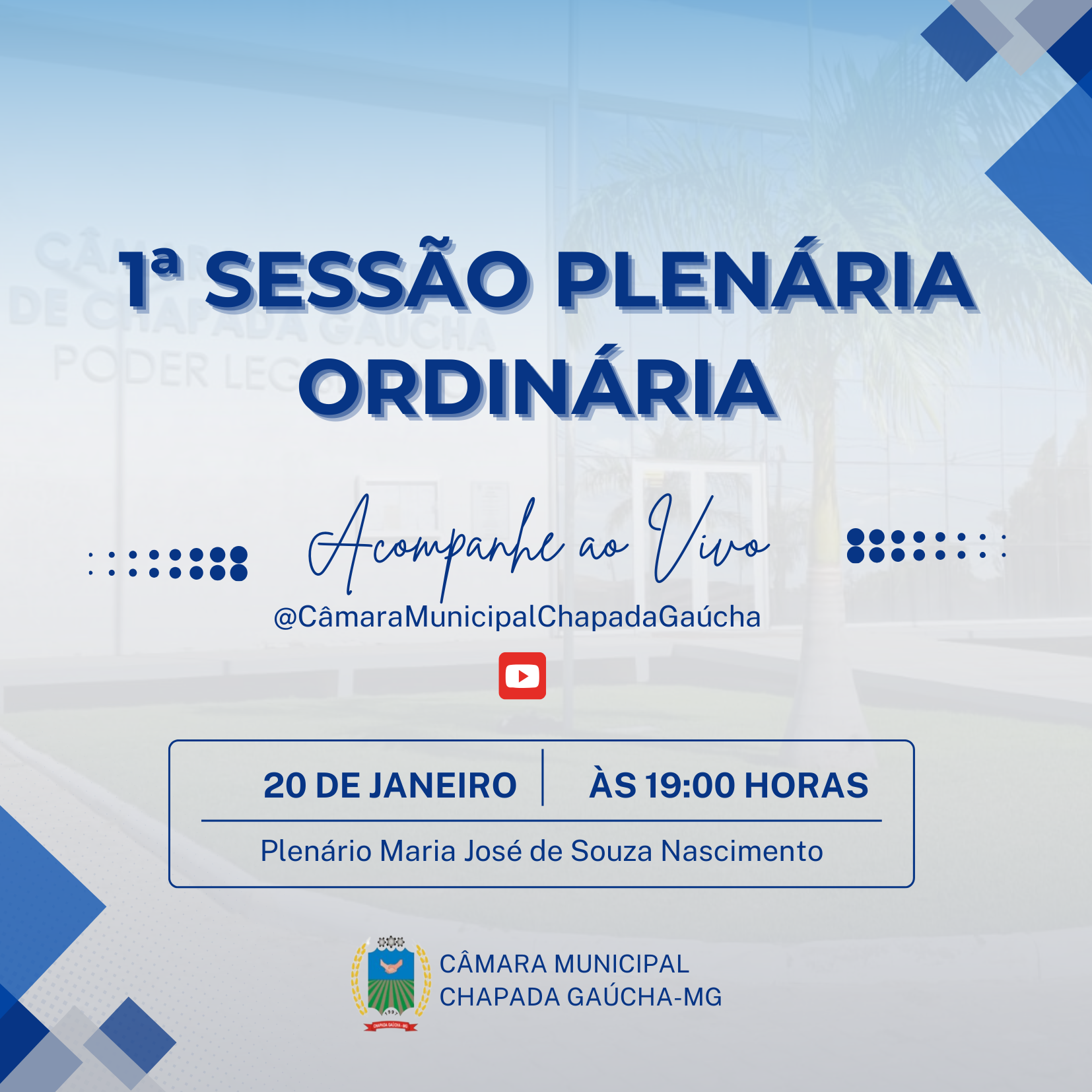 Convite: 1ª Sessão Plenária Ordinária