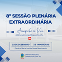 Convite: 8ª Sessão Plenária Extraordinária 