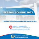 Sessão Solene 2023. Sessão Solene 2023.